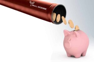 Bull Moose Tube Piggy Bank graphic