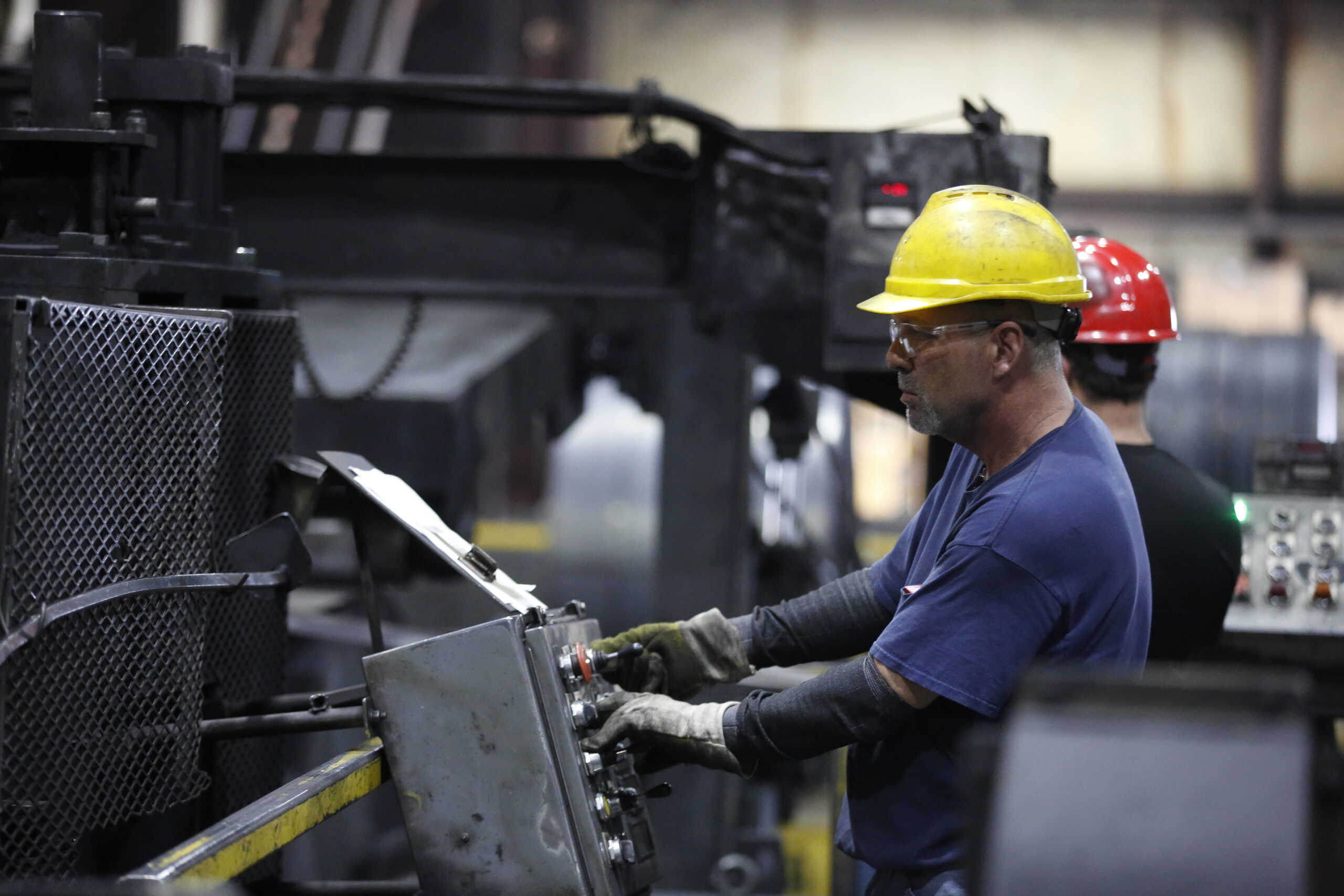 Employee creating Bull Moose Tube Products