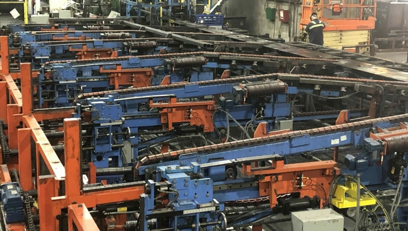 Mechanical steel tubing production line