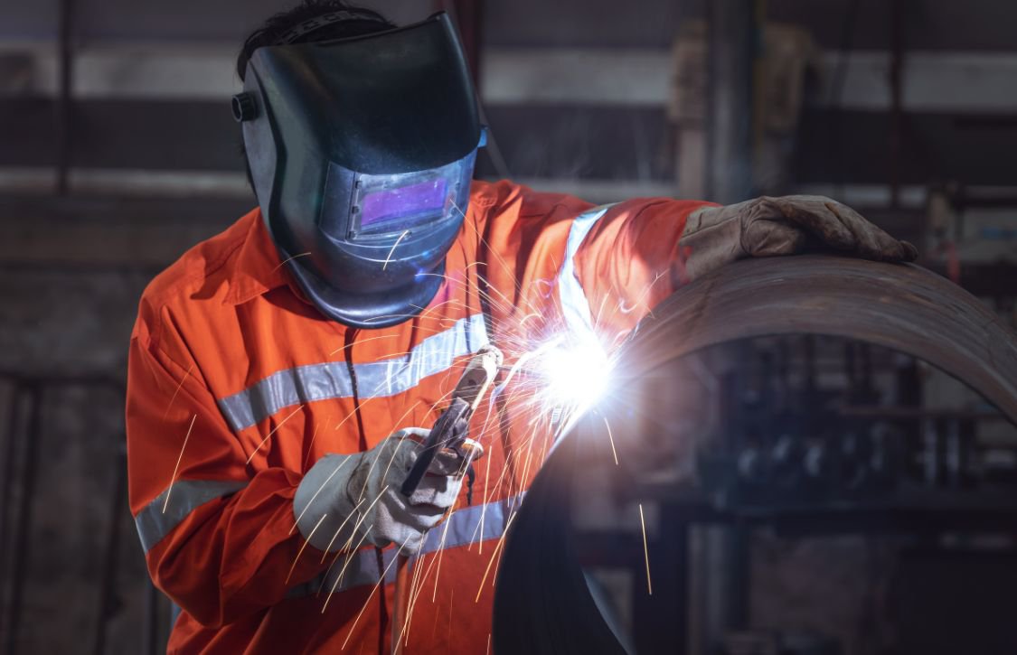 BMT - Blog 5 A steel worker in America welding ERW pipe