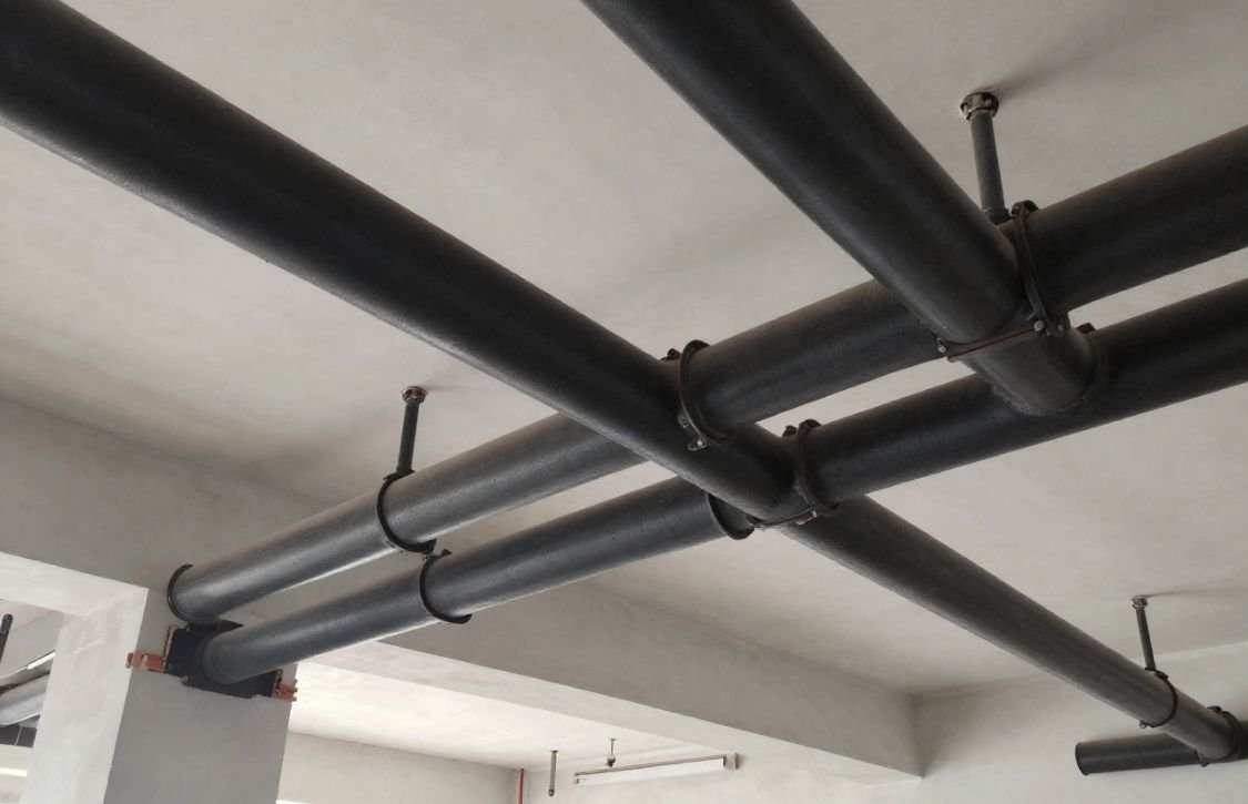 BMT - Blog 3 black pipes in a new build